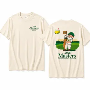 2026 Masters Augusta National Golf Club T-Shirt Vintage Style Golf Graphic Tee Unisex Cotton Shirt Classic Tournament Design Casual Sportwear Gift for Golf Lovers and Fans