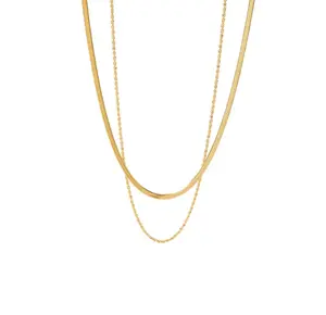 Pre-Stacked Henry Rope + Snake Chain Necklace