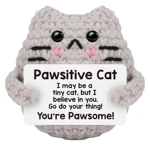 Uplifting Crochet Emotional Support Animal Toys, Ideal Gifts for Teen Girls & Boys, Perfect Easter Egg Fillers & Basket Stuffers, Heartwarming Birthday Presents for Women Men Friends Colleagues, Cute Encouragement Stress Relief Gift