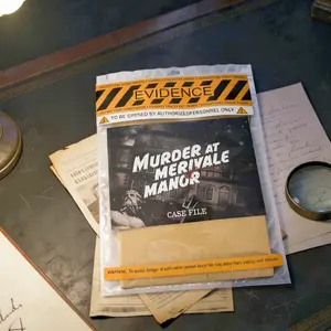 Unsolved Murder Mystery Game, Murder at Merivale Manor, Cold Case Files Investigation, Cryptic Killers, Detective Evidence & Crime File