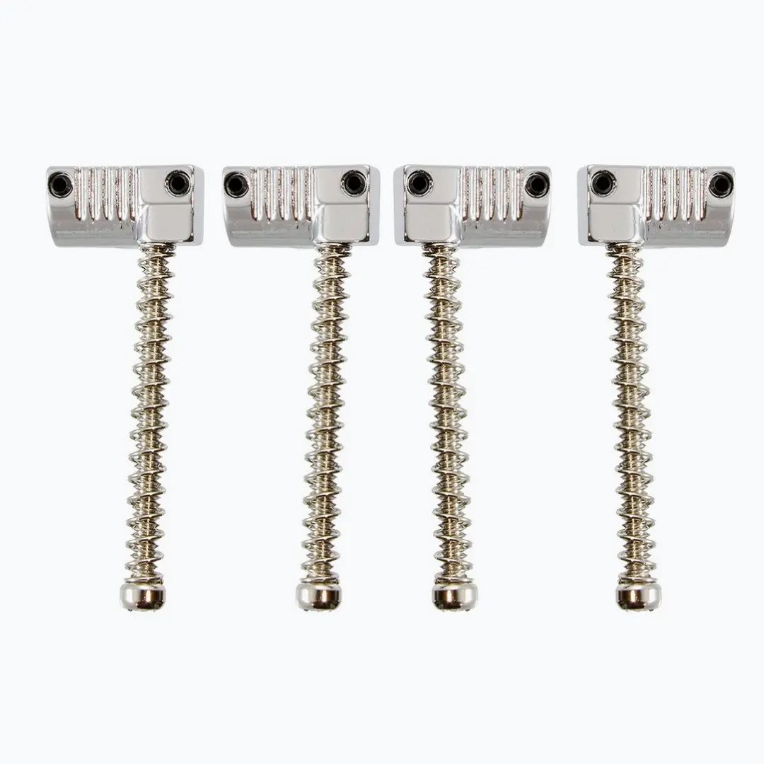 Badass® Grooved Bass Bridge Saddles Set with Screws and Springs