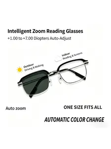 Auto Adjusting Reading Glasses, Anti-Blue Light, UV Protection, Comfortable for Travel and Daily Use, Ideal for Work, High Quality Eyewear, Reading Eyeglasses