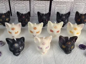 Chakra Cat Candle