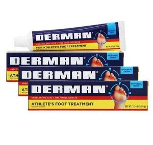 Derman Cream for the Treatment of Athlete's Foot, 1.76 Ounce (Pack of 3)