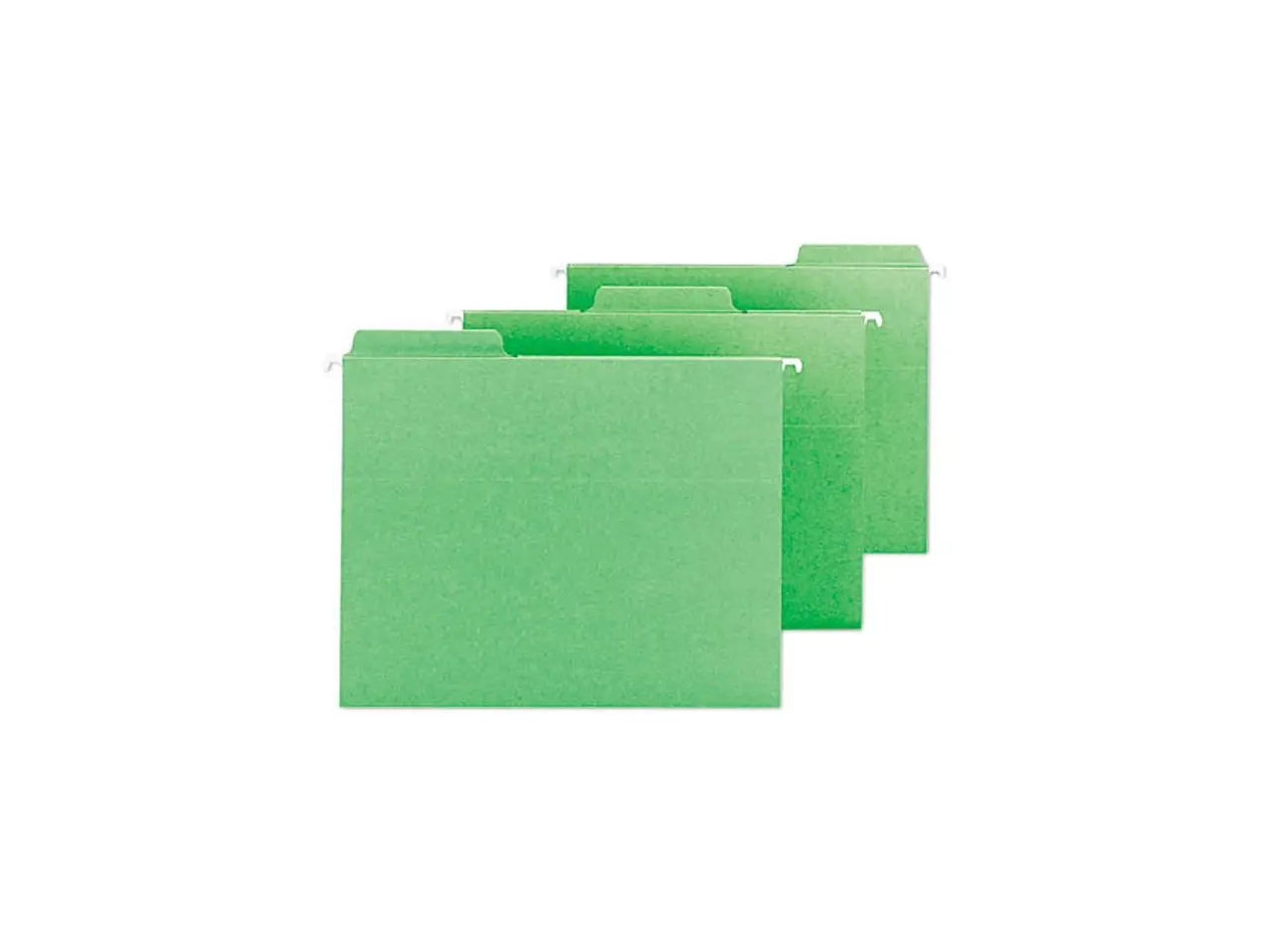 Smead 64098 FasTab Hanging File Folders, Letter, Green, 20/Box