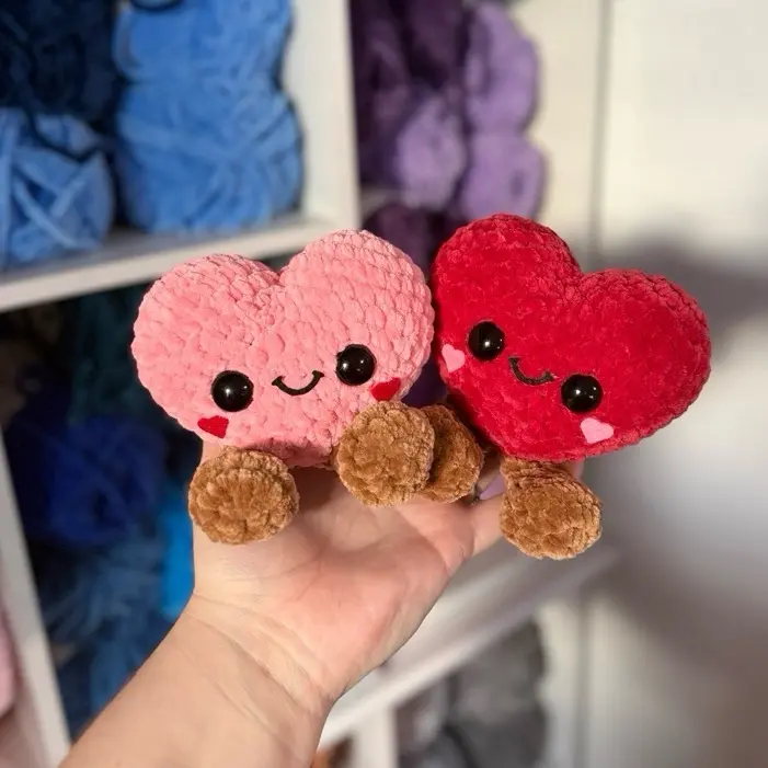 Heart Buddy Handmade Crochet Plushie Heart Buddy Handmade Crochet Plushie