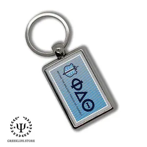 Phi Delta Theta Keychain Rectangular