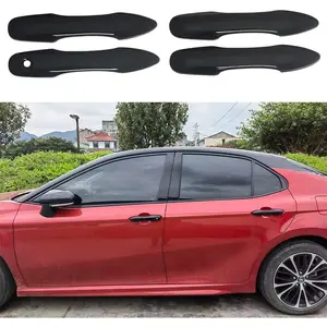 Glossy Black Exterior Door Handle Cover Trim for Toyota Camry Accessories 2018 2019 2020 2021 2022 2023 2024 2025 Without Smart Keyhole