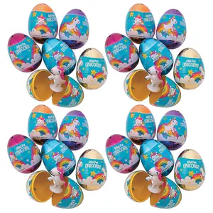 2 1/2" Bulk 144 Pc. Unicorn Toy-Filled Plastic Easter Eggs