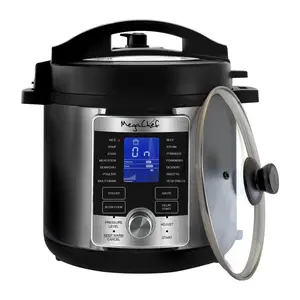 MegaChef 6 Quart Stainless Steel Digital Pressure Cooker MegaChef 6 Quart Stainless Steel Digital Pressure Cooker