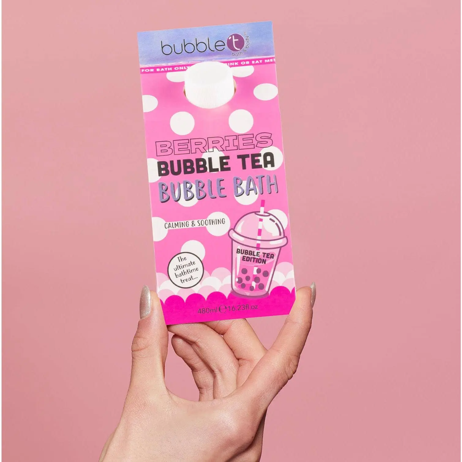Bubble Tea Raspberry Bubble Bath (480ml)