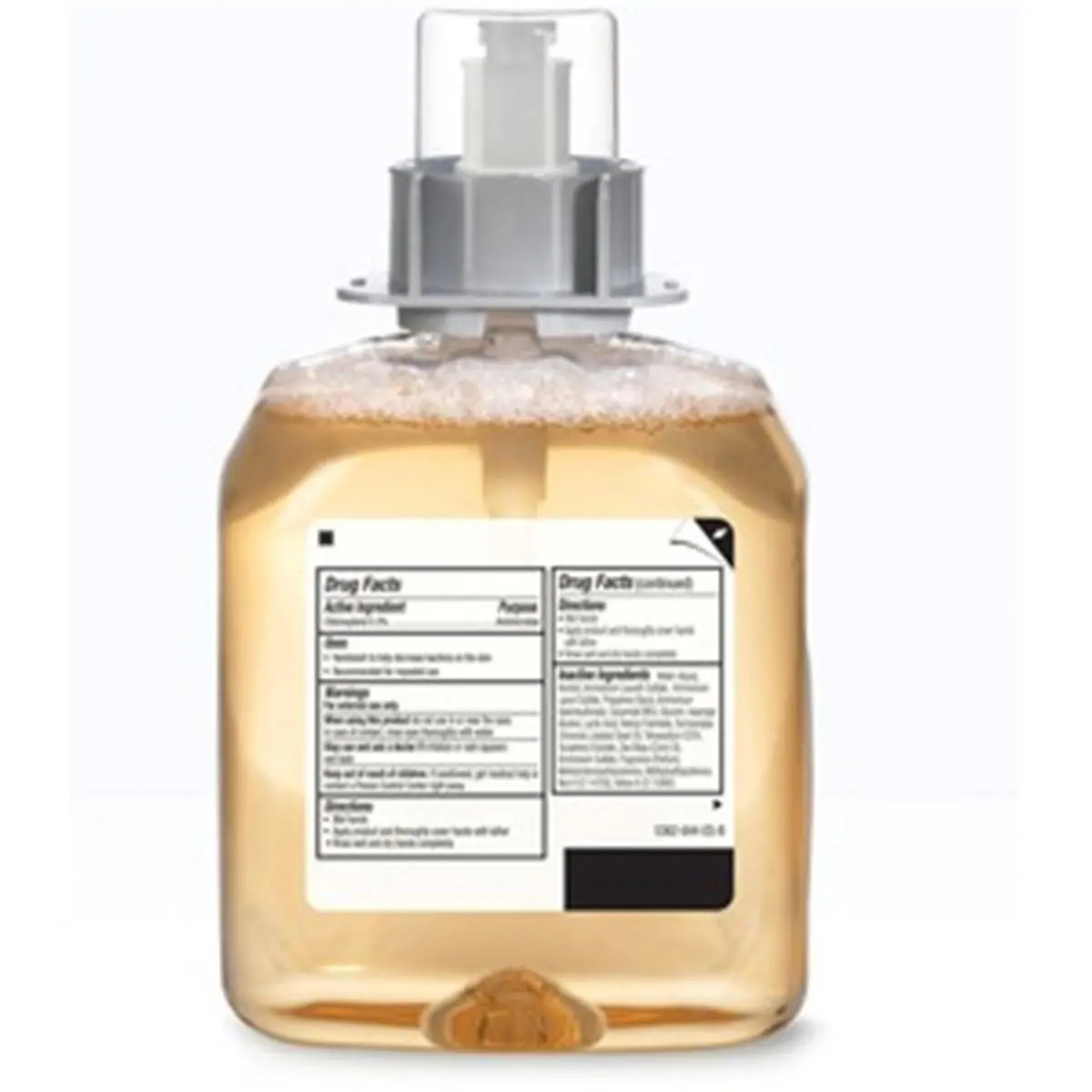 212 MAIN Gojo FMX-12 Foam Handwash Refill - Triclosan-Free Antibacterial Soap, Fruity Scent, Sanitary Sealed, Amber, 1250ml (42.3 fl oz), Fresh Dispensing Valve for Camping, Personal Care