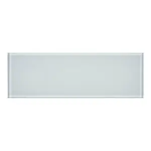 York Lucent White 3x9 Glass Tile
