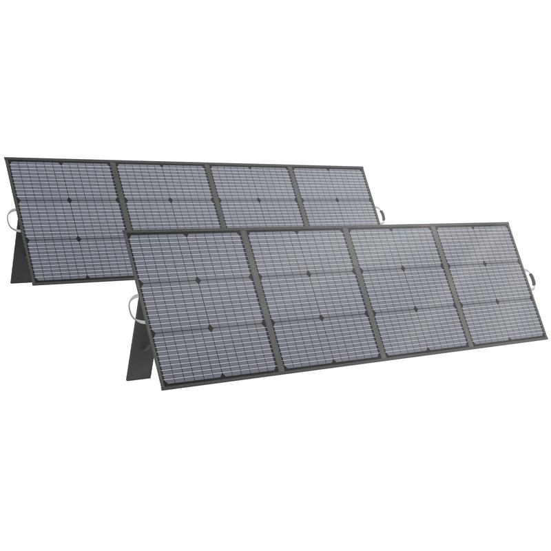 MHPOWOS Solar Battery Charger 110W / 220W Portable Solar Panel, IP67 Waterproof Foldable Solar Panel Power Backup, Solar Charger for Power Station RV Camping Off Grid