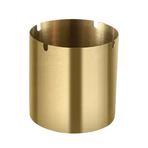 Cylindrical Metal Ashtray, Windproof Ashtray, Durable and Stylish, Ideal for Holidays, Home, Hotel Use