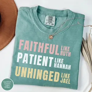 Funny Biblical Womanhood T-Shirt for Her Women Religious Shirt Christian Scripture Shirt Womens Ministry Gift Jael Theologian Anti-feminist