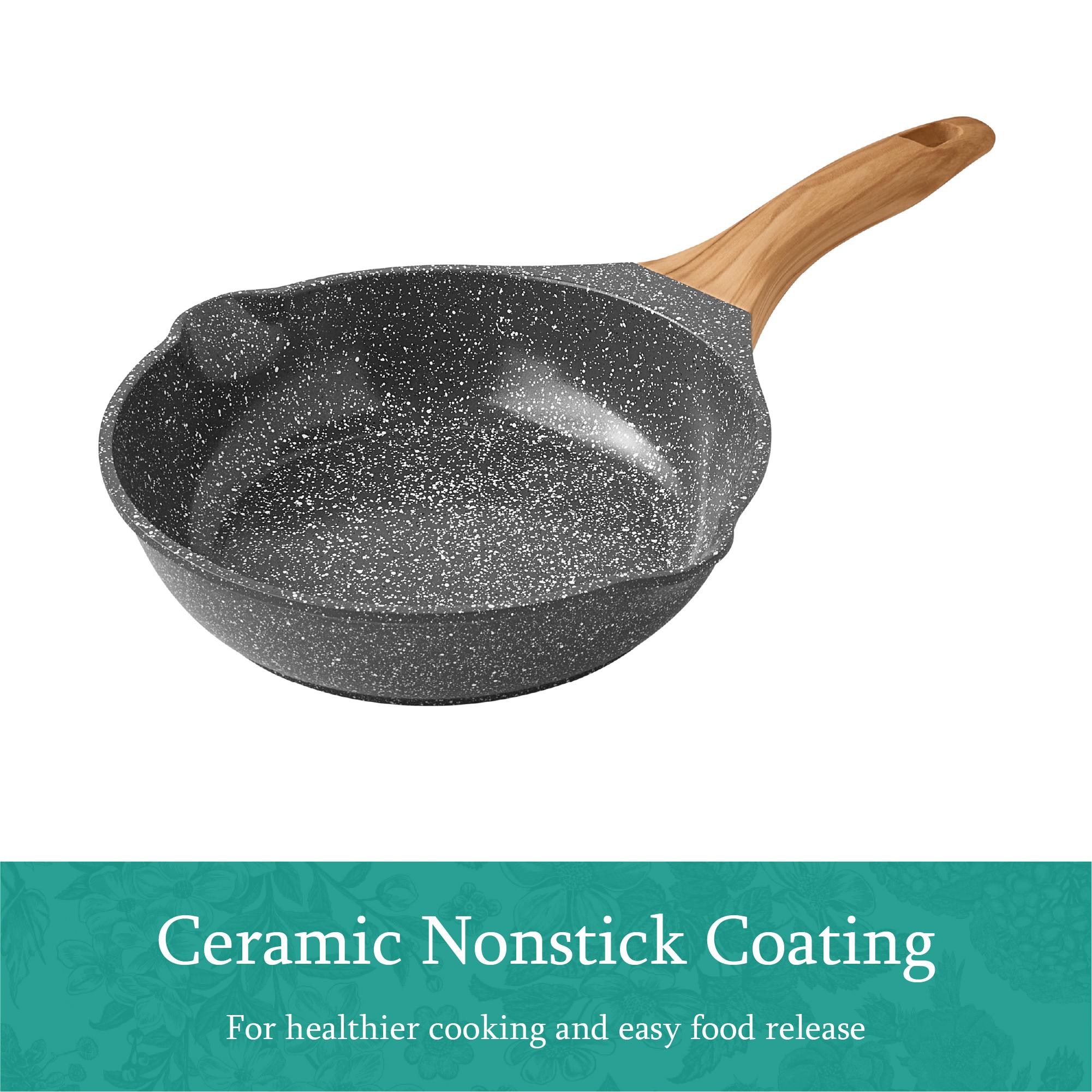 30-Piece Cast Aluminum Cookware Set – Prairie-Inspired Charcoal Speckle Design