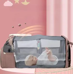 Foldable Diaper Bag + Baby Bed