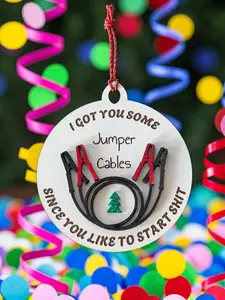 Funny Ornament Gift Jumper Cables Design Unique Decoration