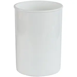212 MAIN Reston Lloyd Calypso Basics White Plastic Utensil and Kitchen Storage Holder, Container, Kitchenware