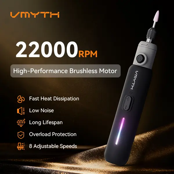 【DealsForYouDays】VMYTH Brushless Cordless Rotary Tool iPen E3, 67PCS Mini Engraving Pen, Variable Speed Power Rotary Tool Kit for Sanding, Polishing, Drilling,Cutting,Electronic Rechargeable Set for DIY Crafts, 3D Printer Use, Guys Gifts, Electronic Drill