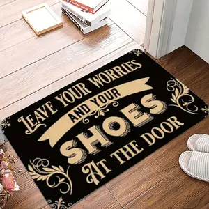 Please Take Off Your Shoes and Welcome The Door Mat Indoor Door Mat Home Machine Indoor Decoration Carpet Home Decor Rugs Home Decorative Rugs
