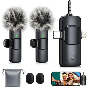 Plug & Play Mini Mic: 3 in 1 Wireless Lavalier Microphone for Iphone, Android & Camera, Professional Lapel Microphone with Noise Reduction | Real-Time Monitoring for Video Recording UWANTME