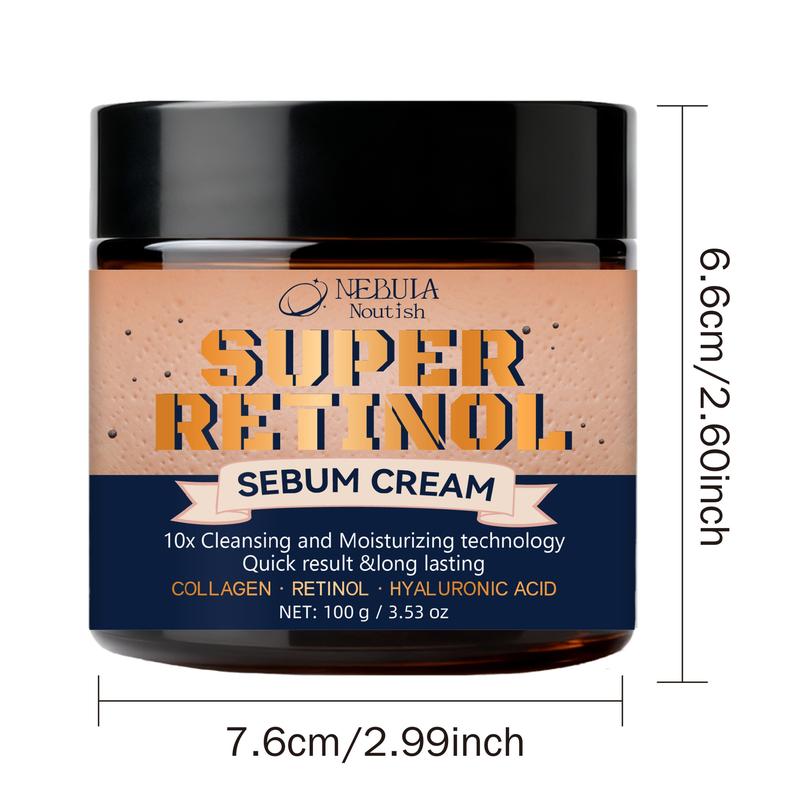 100g Super Retinol Cream, Precision Oil Control, Improves Shine & Pore Size, Lightweight Absorption, Balances Moisture, Smooth Matte Finish
