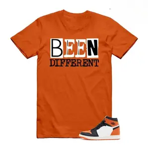 AJ 1 Shattered Backboard Orange Black White T Shirt Matching Been Different, Shattered Backboard 1s Shirt, Orange Black White Outfit, Casual Everyday Wear