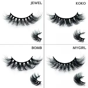 Mkhlina 3D Fluffy Faux Mink Luxury Makeup False Eyelashes, Natural Look, Reusable, Perfect for Daily Wear & Special Occasions