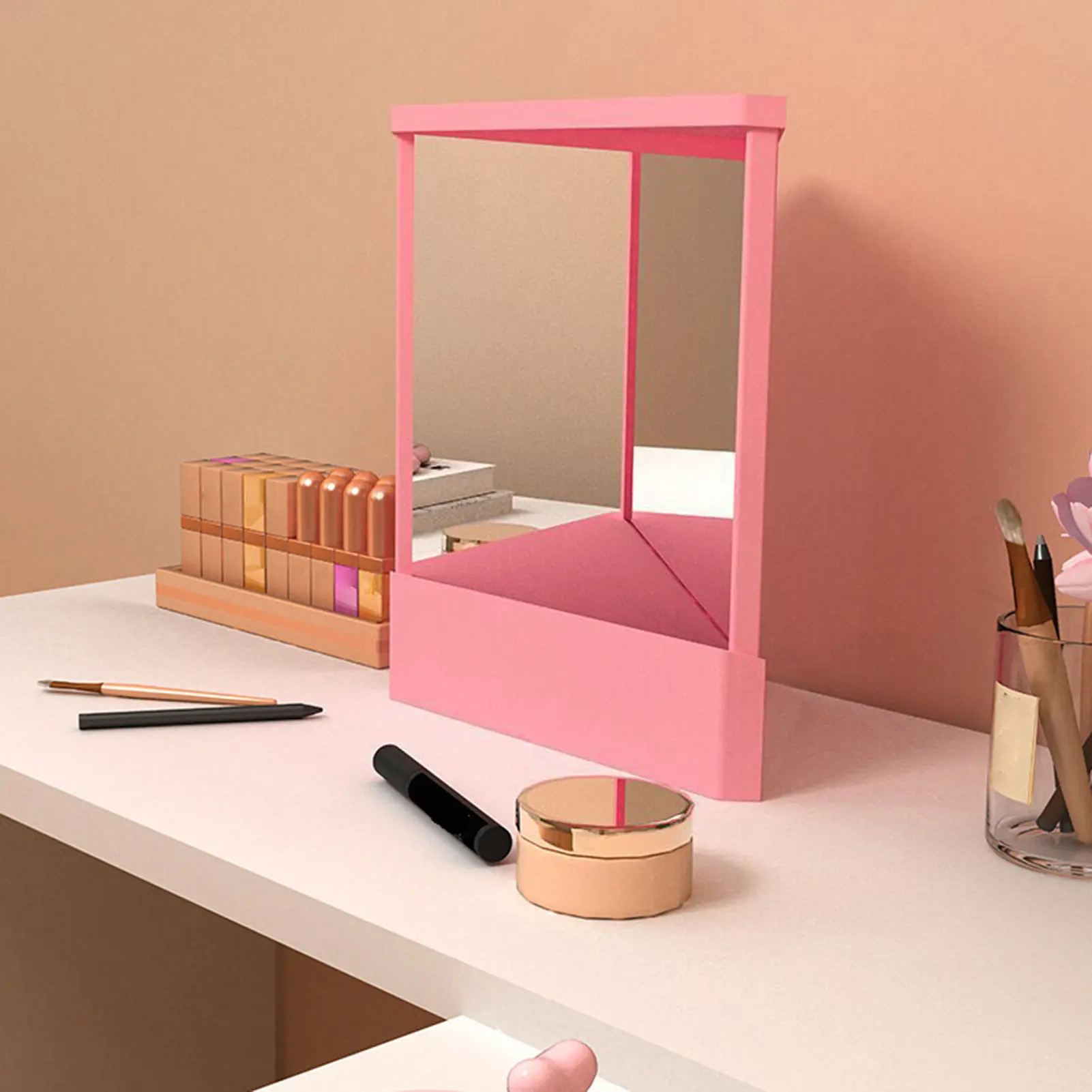 Non-Reversing Mirror, True Non Reverse Real Me Mirror, Precision True Image Reflection, Non-Magnifying Tabletop Vanity Mirrors for Makeup Skincare Hair Styling
