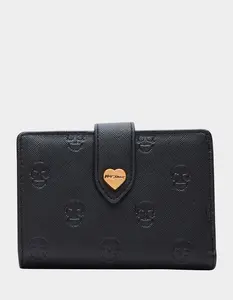 Betsey Johnson SKULLICIOUS BIFOLD WALLET BLACK Betsey Johnson SKULLICIOUS BIFOLD WALLET BLACK