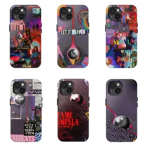 Tame Impala Let It Happen Indie Rock Music Art Tough Phone Case. Psychedelic Retro Aesthetic Heavy Duty Shockproof Protective Smartphone Cover for iPhone 17 Pro Max 16 Air 15 14 13 12 11. Gift For Friends.