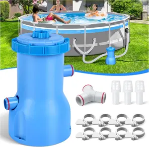 530 GPH Above Ground Pool Filter Pump - ETL Certified Pool Cartridge Filter Pump System with GFCI Protection, Enhances Water Clarity & Effectively Removes Impurities from Water
