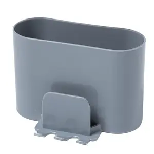 1pc Multifunctional Wall Mounted Toothbrush Holder Toothbrush Storage with Punch-Free Design - Organize Toothpaste and Toothbrushes in Style