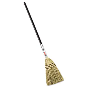 Rubbermaid Commercial Products 6373BRO Lobby Corn-Fill Broom- 38 in. Handle - Brown