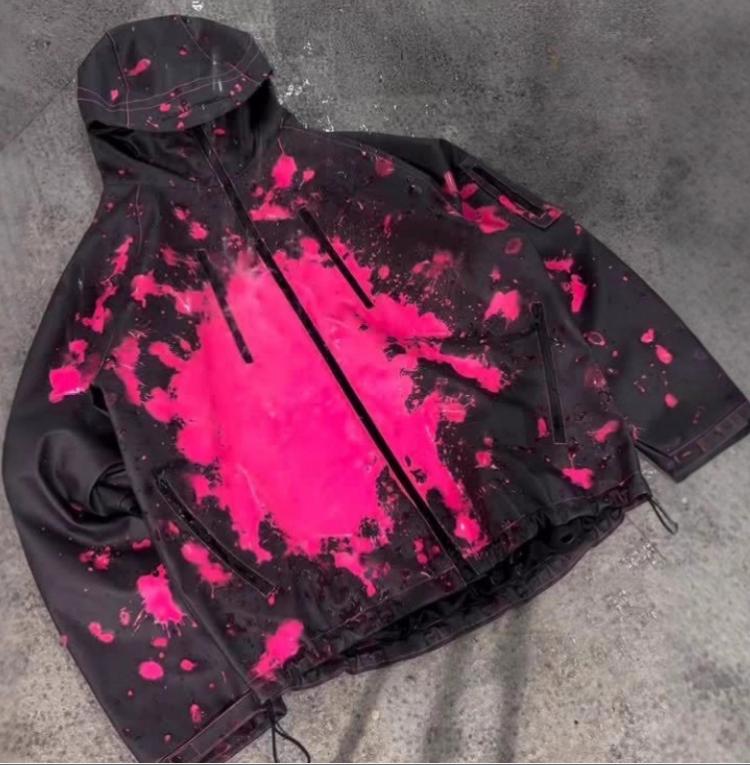 New 2026 Deals Men's Spring Autumn Jacket Photochromic Windproof Fabric Waterproof Rain High Temperature Change Color Coat With Zipper Pockets For Holidays Parties Outdoor Sports