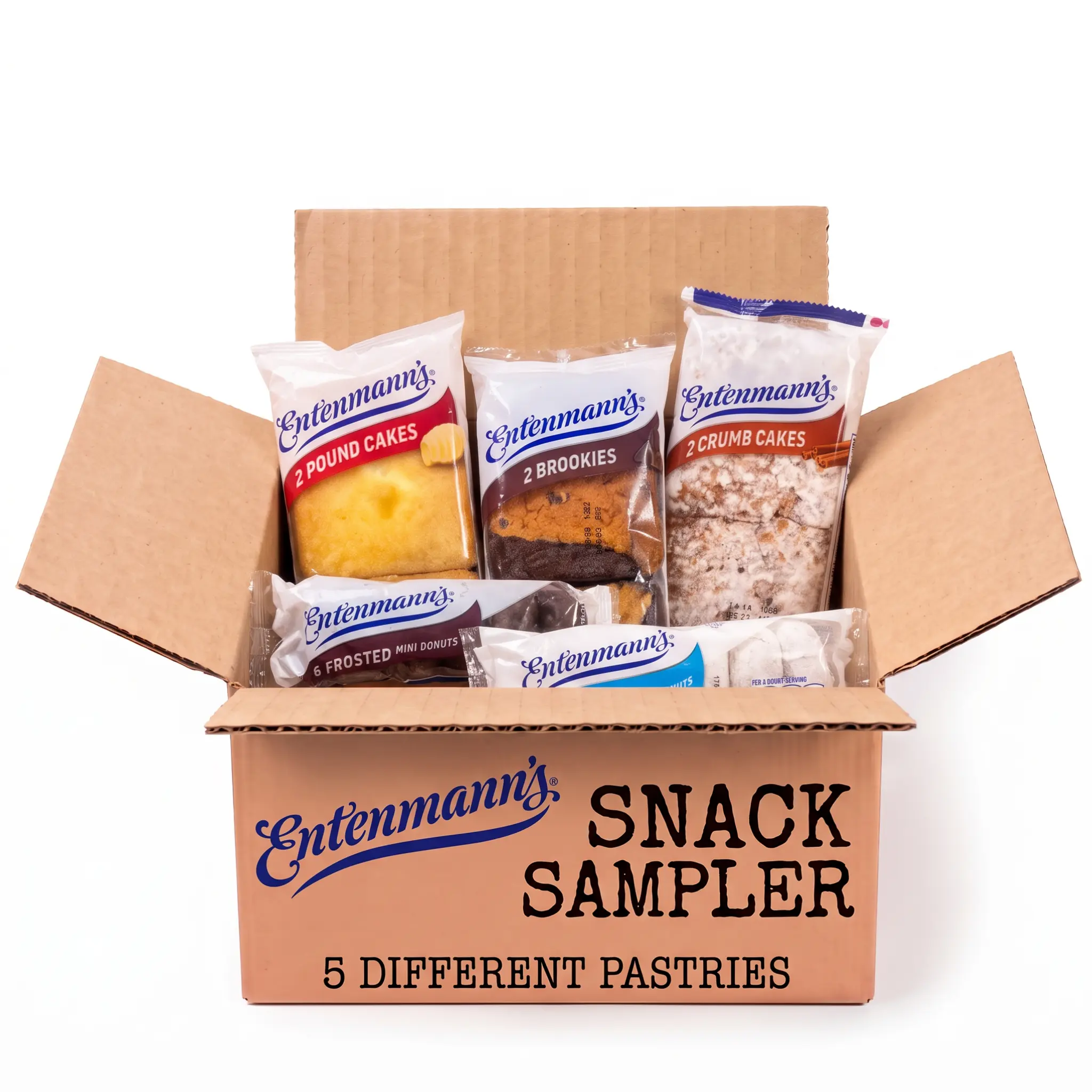 Entenmann's Snack Cake Variety Pack | Brookies, Crumb Cake, Pound Cake & Mini Donuts | 5 Favorite Bakery Treats