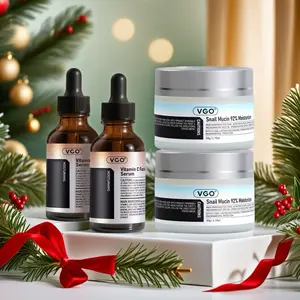 VGO Vitamin C Serum & Face Cream 92% Snail Mucin USA Skincare Set ldeal for Dry and Sensitive SkinGentle Skin Moisture Glow Moisturizer Hyaluronic Cleanser Daily Comfort Hydration beef tallow beauty Restore Moisturizing Major Fade Skin Care Starter Kit