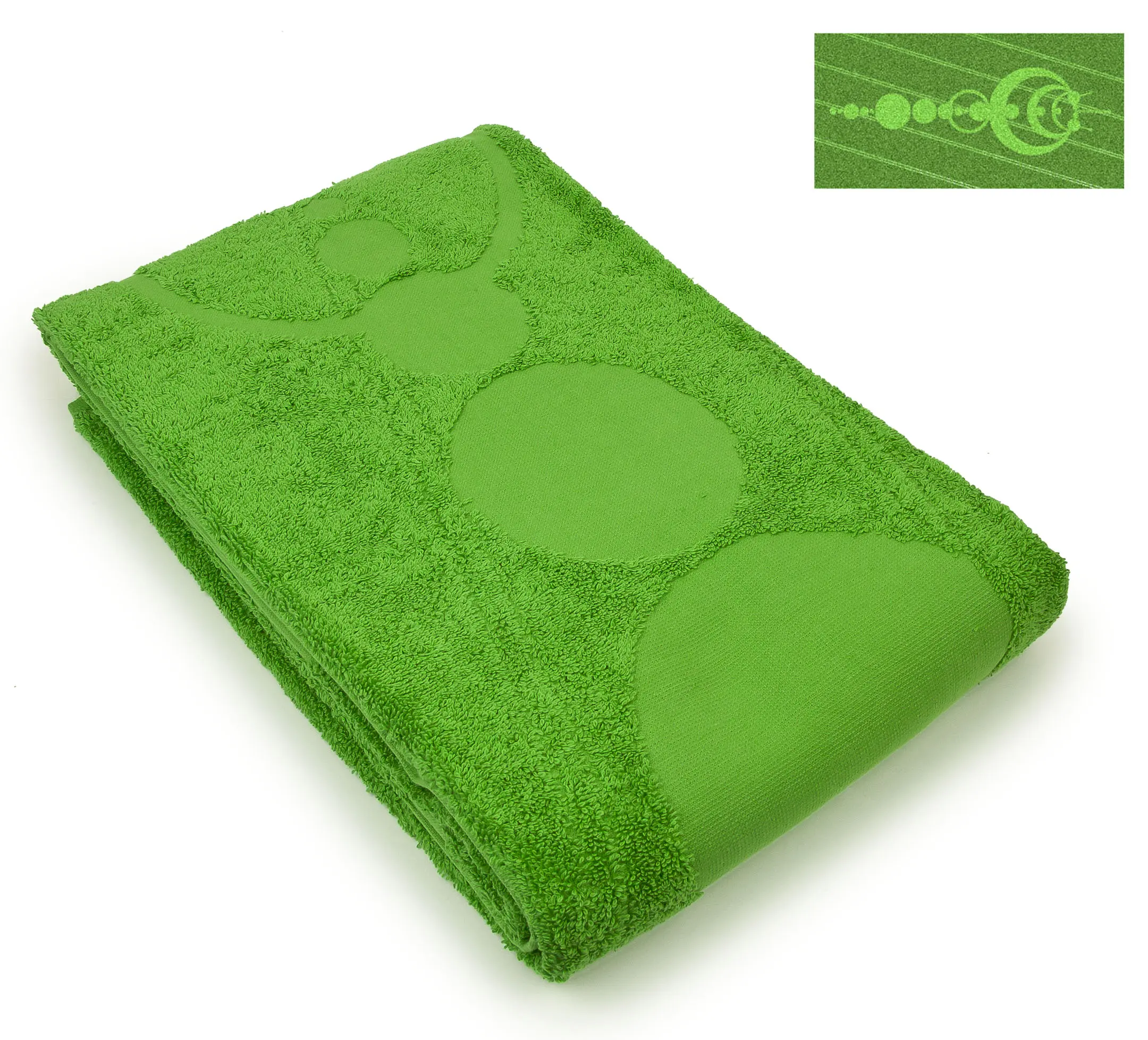 Crop Circle Towel 100% Carded Cotton Jacquard Fabric Beach Towel, 28"x59" Bath Household