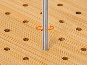 Lifewit Bamboo Crochet Blocking Board with Pegs & Steel Pins - Ideal for Knitting & Crochet Projects - Handmade Crafts & Handicraft Tools