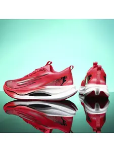 Unisex Cushion Rebound Athletic Running Shoes: High-Elastic Midsole, Torsion Support, Gradient Trendy Look. For Racing Competitions/High-Intensity Training, Casual Running Shoes, Cushioned Running Shoes