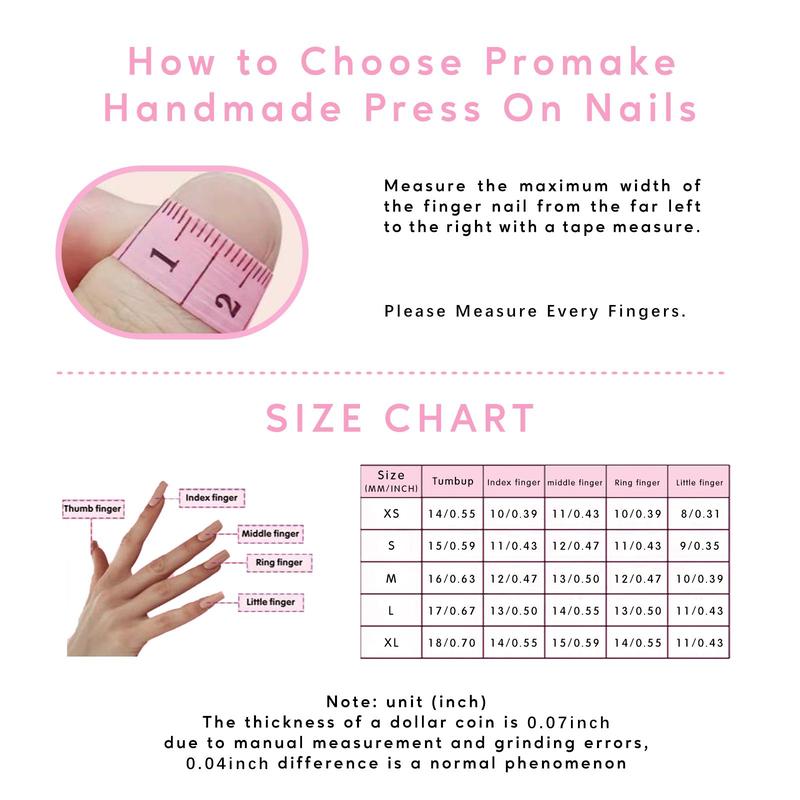 Promake Nail Treasure Clearance-  Selected Press-On Nail Styles at Super | Final Sale-  Luxury Handmade Press on Nails- Unique Design-High Quality Nails