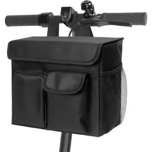 Electric Scooter Basket - Convenient Mobility Scooter Bag With 14-In Laptop Pocket and Cup Holders, Easy Installation for , Mobility Scooter Accessories for Adults