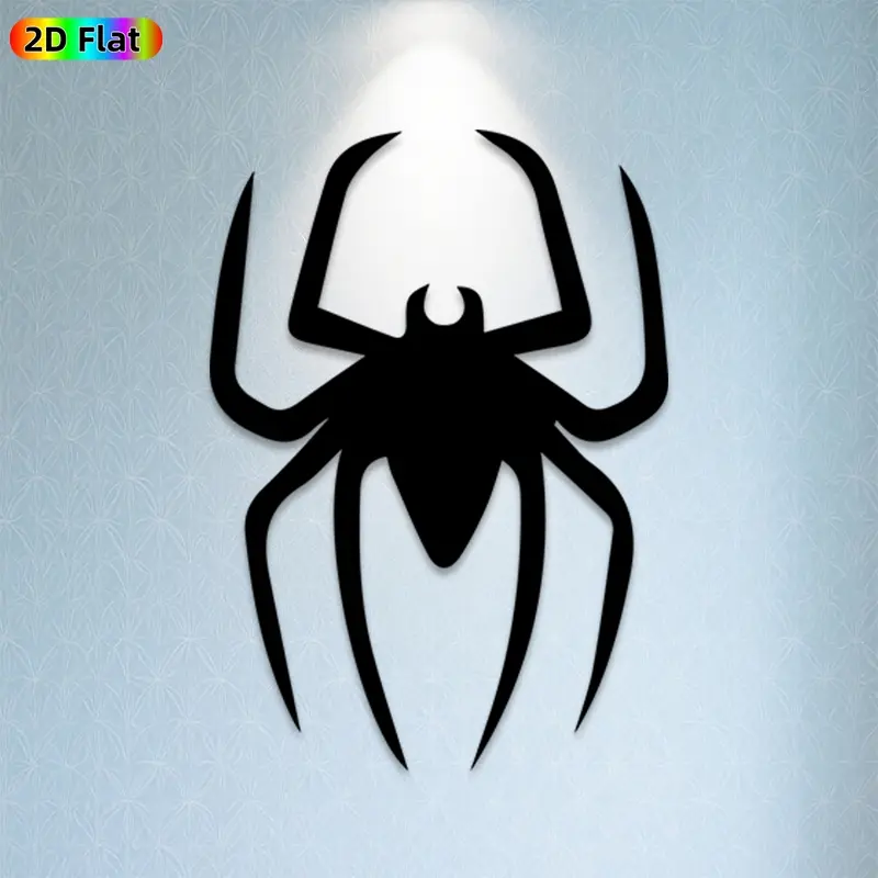 1pc Spider Metal Wall Art, Mysterious Spider Statue Mural, Aesthetic Wall Decor, Ideal Gift for Halloween, Autumn Party, Weather-Resistant Metal Wall Decor Wall Sculptures, Perfect for Garden Wall & Backyard Fence, Spider Decor Enthusiasts