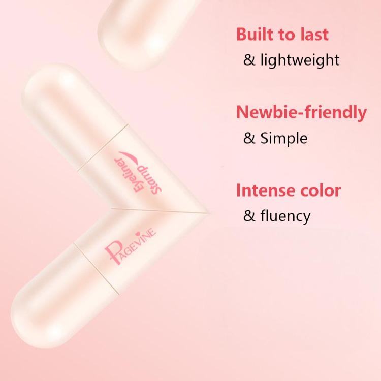 Rotating Eyeliner Stamp – 2-in-1 Waterproof & Quick-Dry Winged Eyeliner, Easy to Use Eye Makeup Pen for Perfect Daily Look