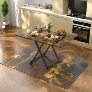 Folding Desk, Foldable TV Tray Tables 39.4" for Small Spaces,Installation-Free Snack Tables for Eating at Couch,Black