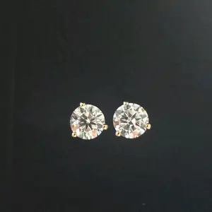 1 Total Carat Weight Earrings - Simple Design as Shown