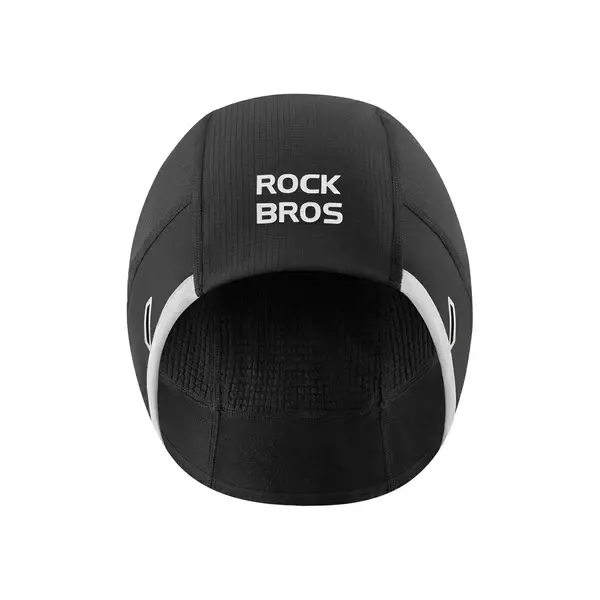 ROCKBROS Winter Cycling Sports Cap - Windproof Thermal Black, Warm Fleece Interior, Full Ear Coverage, Lightweight, Helmet-Friendly, Reflective Safety Details