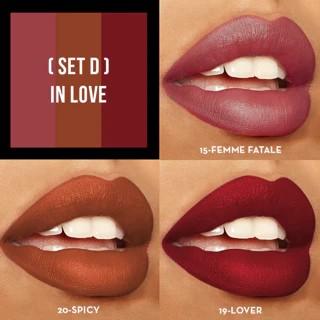 Italia Deluxe Sexy Trio Satin Lipstick Set - Silky Soft Moisturizing Lipsticks in Assorted Colors - Affordable Makeup Cosmetic